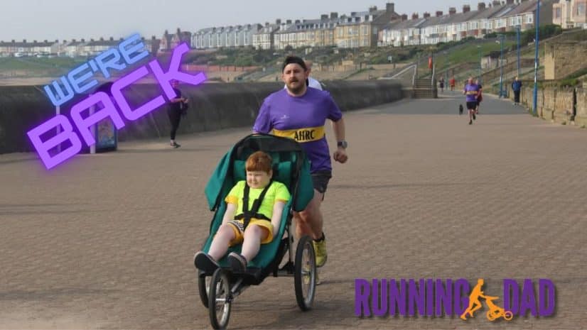 Running Dad comeback blog post photo – parkrun buggy running